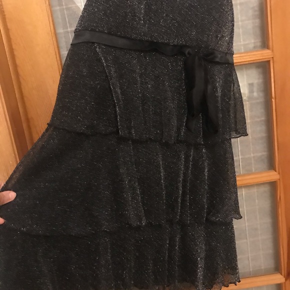 Le chateau black sparkly strechy baby doll dress - Picture 3 of 7